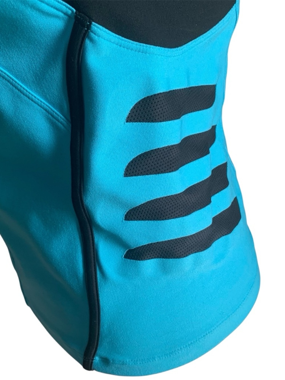 Nike Tank Top Scoop Neck With Shelf Sports Tech Tank Black Aqua M/S - Picture 9 of 15